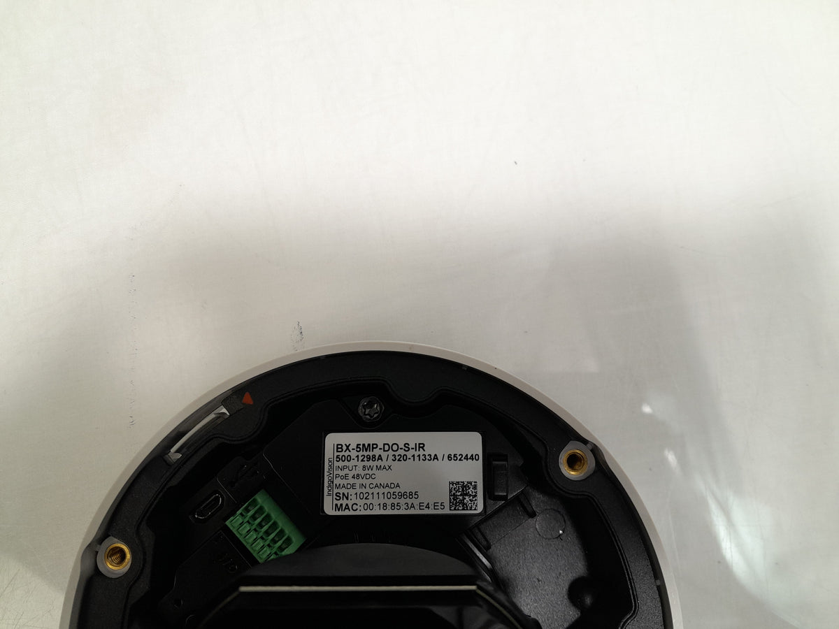 IndigoVision BX‑5MP‑DO‑S‑IR IP Security CCTV Network Surveillance Camera