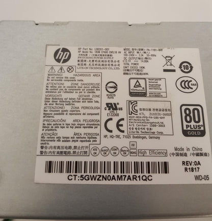 HP Slimline 590 180W Power Supply Unit L08261-001 PA-1181-6HY