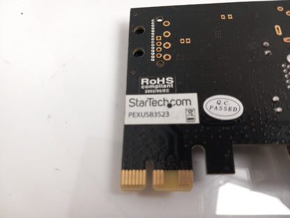 StarTech.com SuperSpeed USB 3.0 PCI-E 2 Port Controller Card PEXUSB3S23