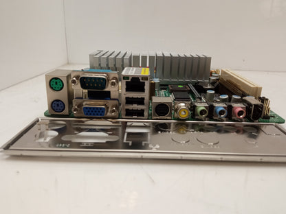 Jetway 7F2WE1G2E-OPB-LV 1.2Ghz CPU DDR2 Mini ITX Motherboard with I/O shield 