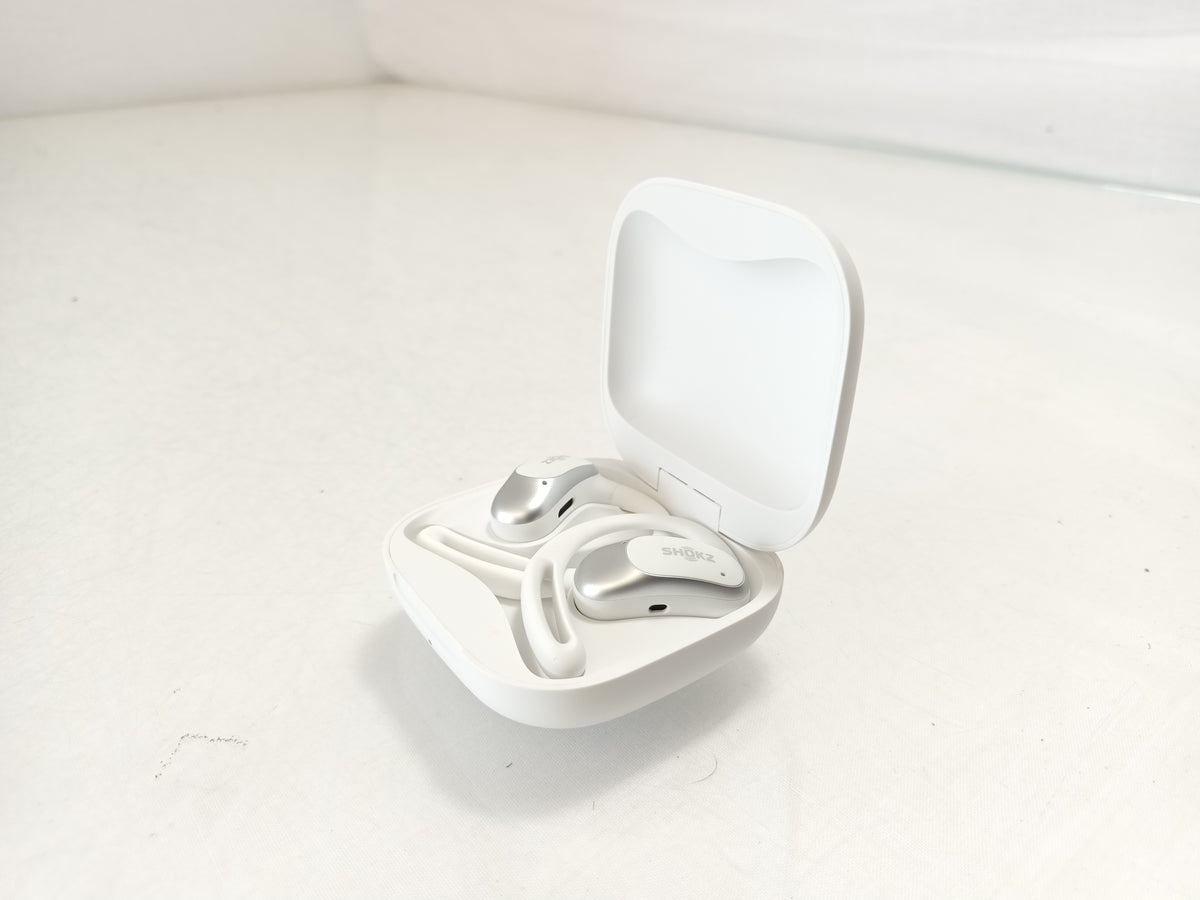 Shokz OpenFit Air White Wireless Bluetooth Earphones - With Case