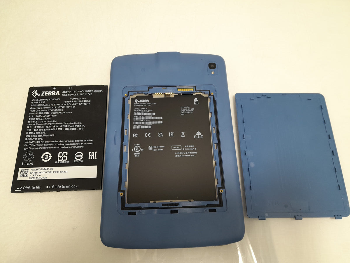 Zebra ET45CB-1H1C1B0-A6 Android 11 64GB Rugged Tablet Barcode Scanner