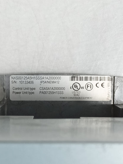 Trend Branded VACON NXS AC Drive 380-500V IP54 NXS00125-A5H1SSS-A1A2000000 Frequency Converter - Damaged Screen