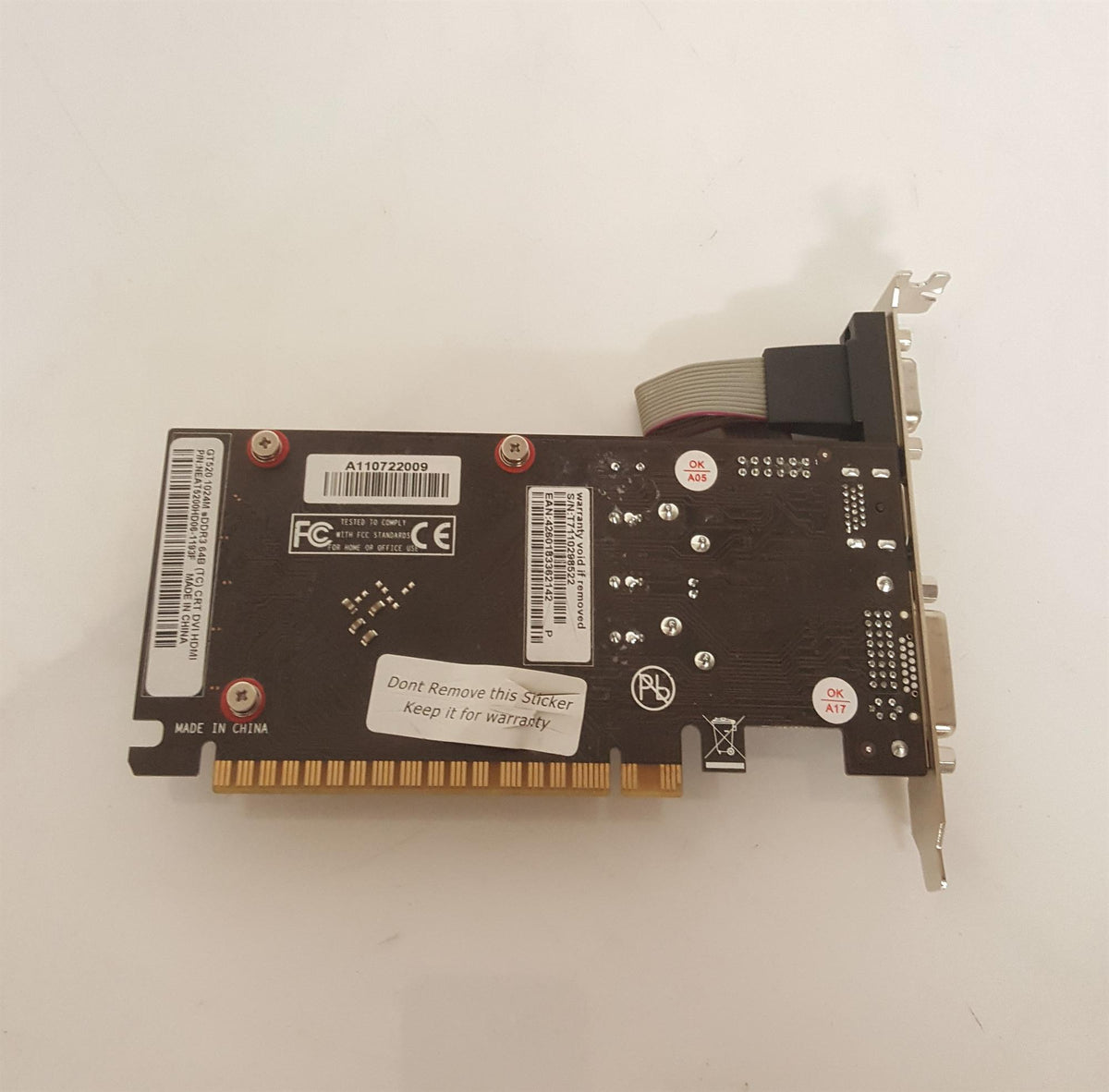 GainWard GeForce GT520 1GB DDR3 Video Graphics Card NEAT5200HD06-1193F