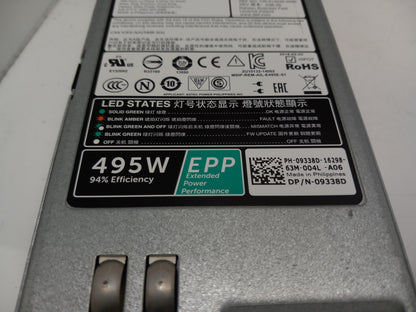 Dell PowerEdge T330 495W Server Power Supply Unit 09338D 9338D