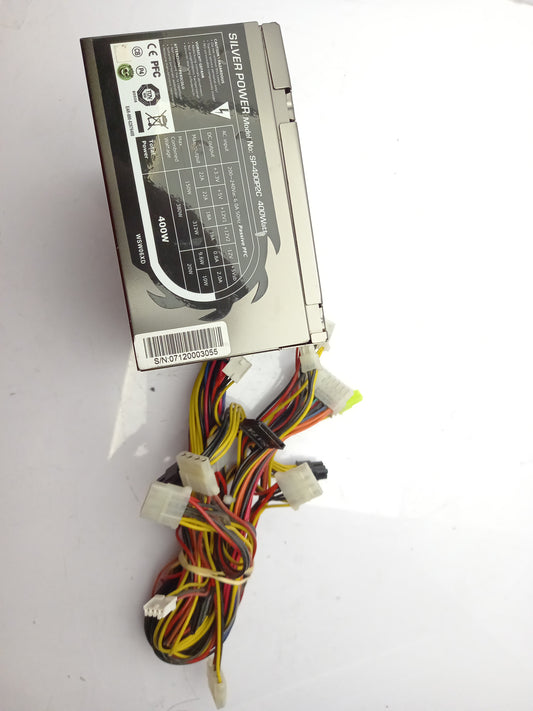 Silver Power SP-400P2C 400W PSU Desktop PC ATX Power Supply 