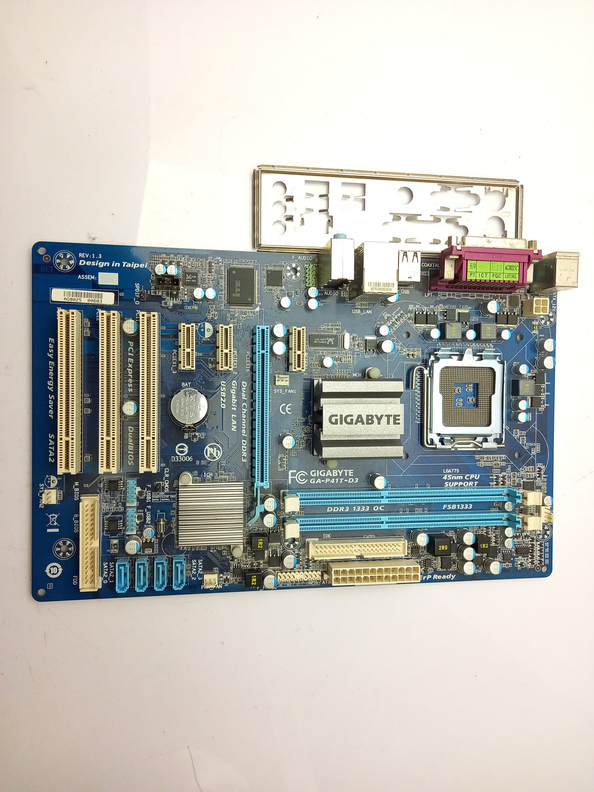 Gigabyte GA-P41T-D3 Motherboard DDR3 LGA775 with I/O Shield