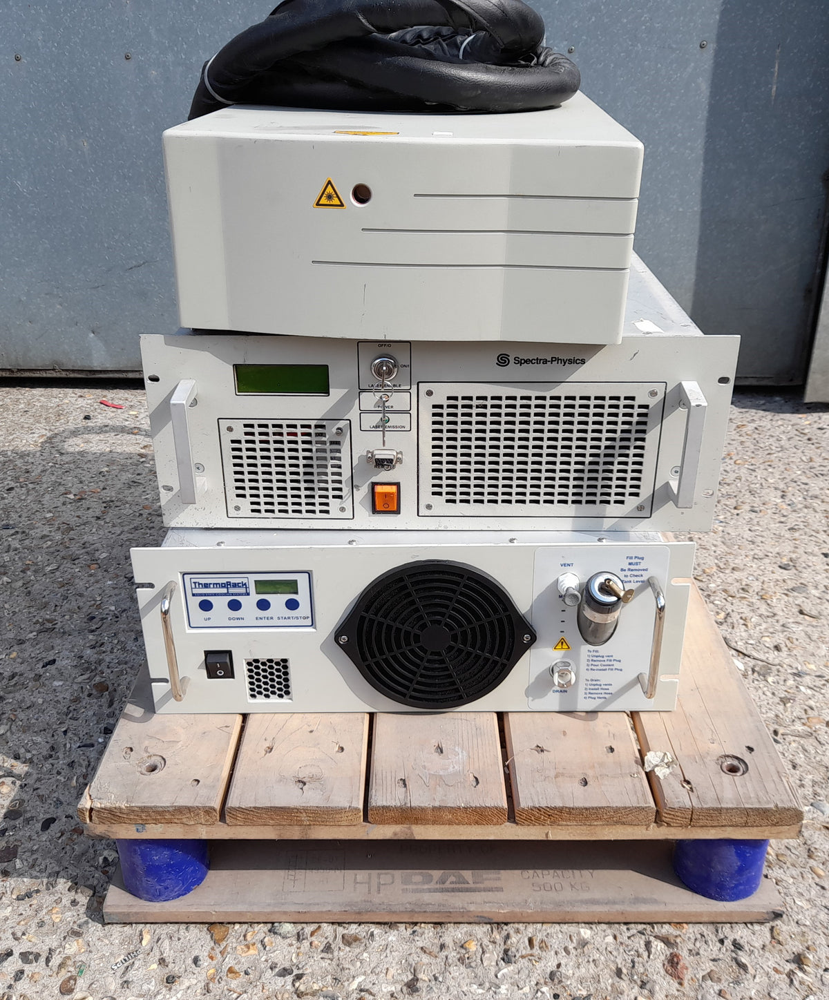 Spectra-Physics Mai Tai Ultrafast Laser With J80-8SS-28K-08DS PSU & ThermoRack 401 Chiller