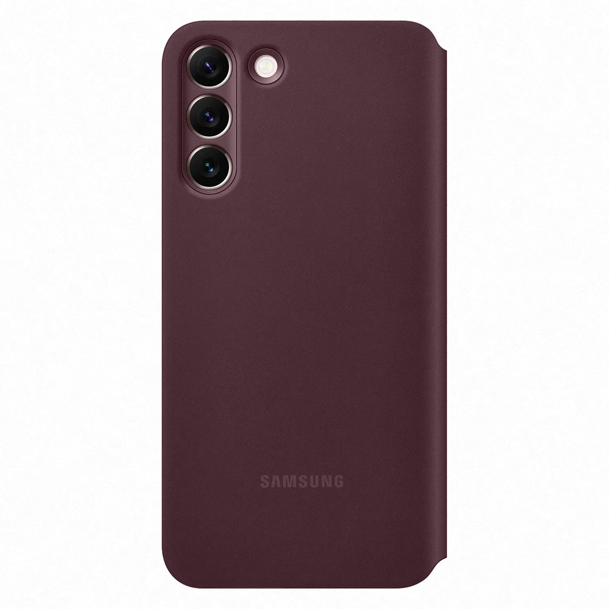 Samsung EF-ZS906 Burgundy Smart Clear View Cover Antimicrobial Coating Galaxy S22+