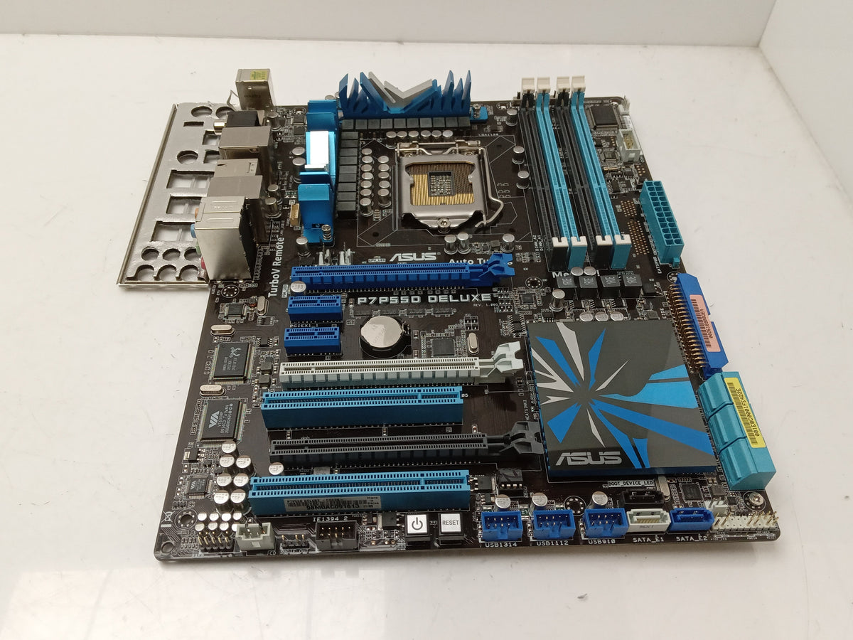 ASUS P7P55D DELUXE Socket LGA1156 DDR3 ATX Motherboard With I/O Shield