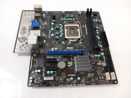 MSI H61MA-E35 (B3) Socket LGA1155 Micro ATX Motherboard With I/O Shield MS-7740