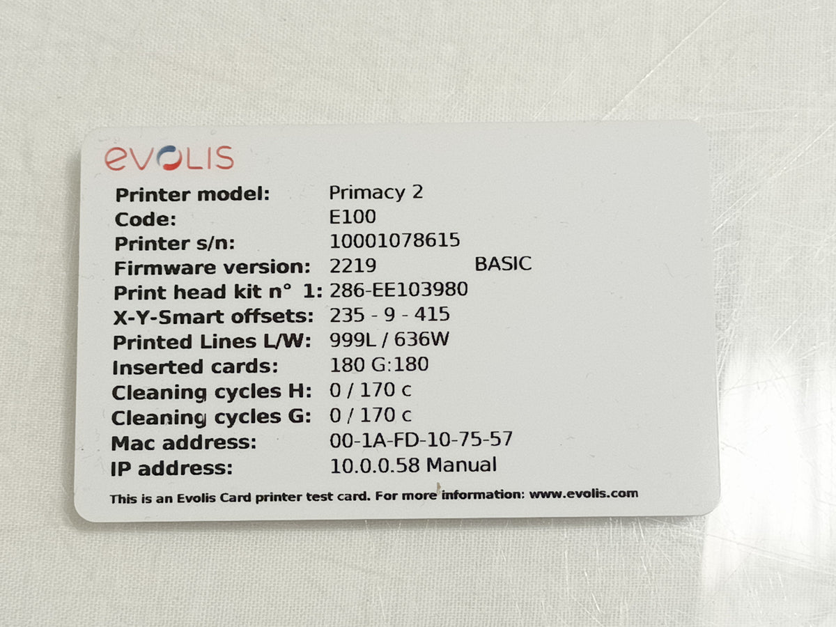 Evolis Primacy PM2-0001 2 Thermal Card Printer