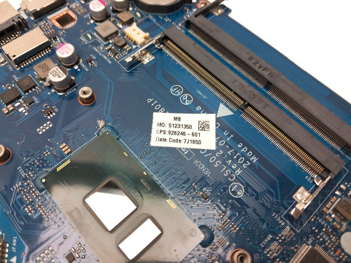 HP 250 G6 Notebook Laptop Motherboard with i7-7500 2.70Ghz CPU 926246-601