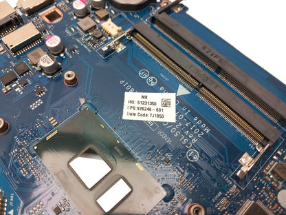 HP 250 G6 Notebook Laptop Motherboard with i7-7500 2.70Ghz CPU 926246-601