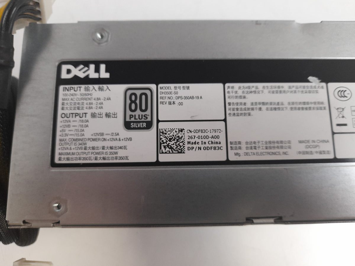 Dell PowerEdge T320 T420 350W Server Power Supply 0DF83C DF83C