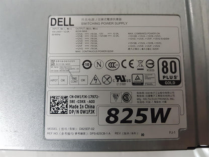Dell Precision T7810 T5810 825W Power Supply Unit 0W1FJK W1FJK