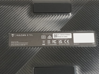Turtle Beach Vulcan 2 TKL QWERTY Gaming RGB Keyboard - Black