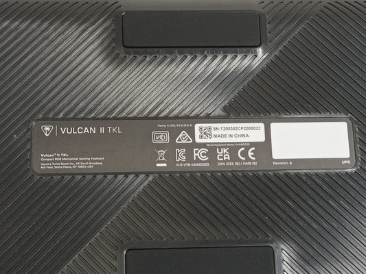 Turtle Beach Vulcan 2 TKL QWERTY Gaming RGB Keyboard - Black