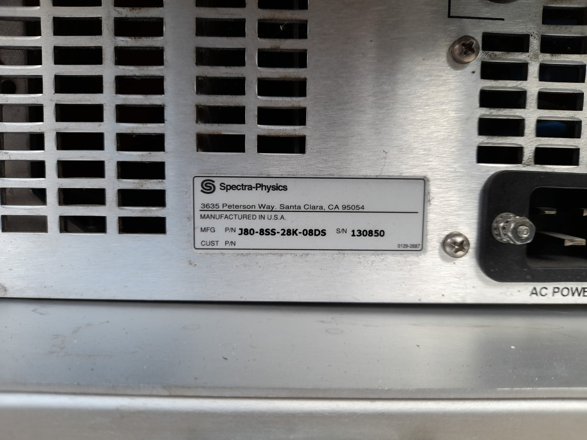 Spectra-Physics Mai Tai Ultrafast Laser With J80-8SS-28K-08DS PSU & ThermoRack 401 Chiller