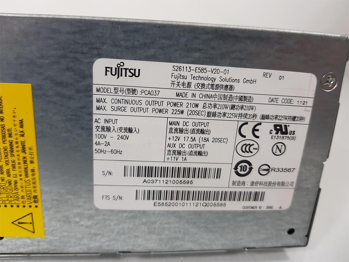 Fujitsu Esprimo C700 C720 Power Supply unit S26113-E585-V20-01