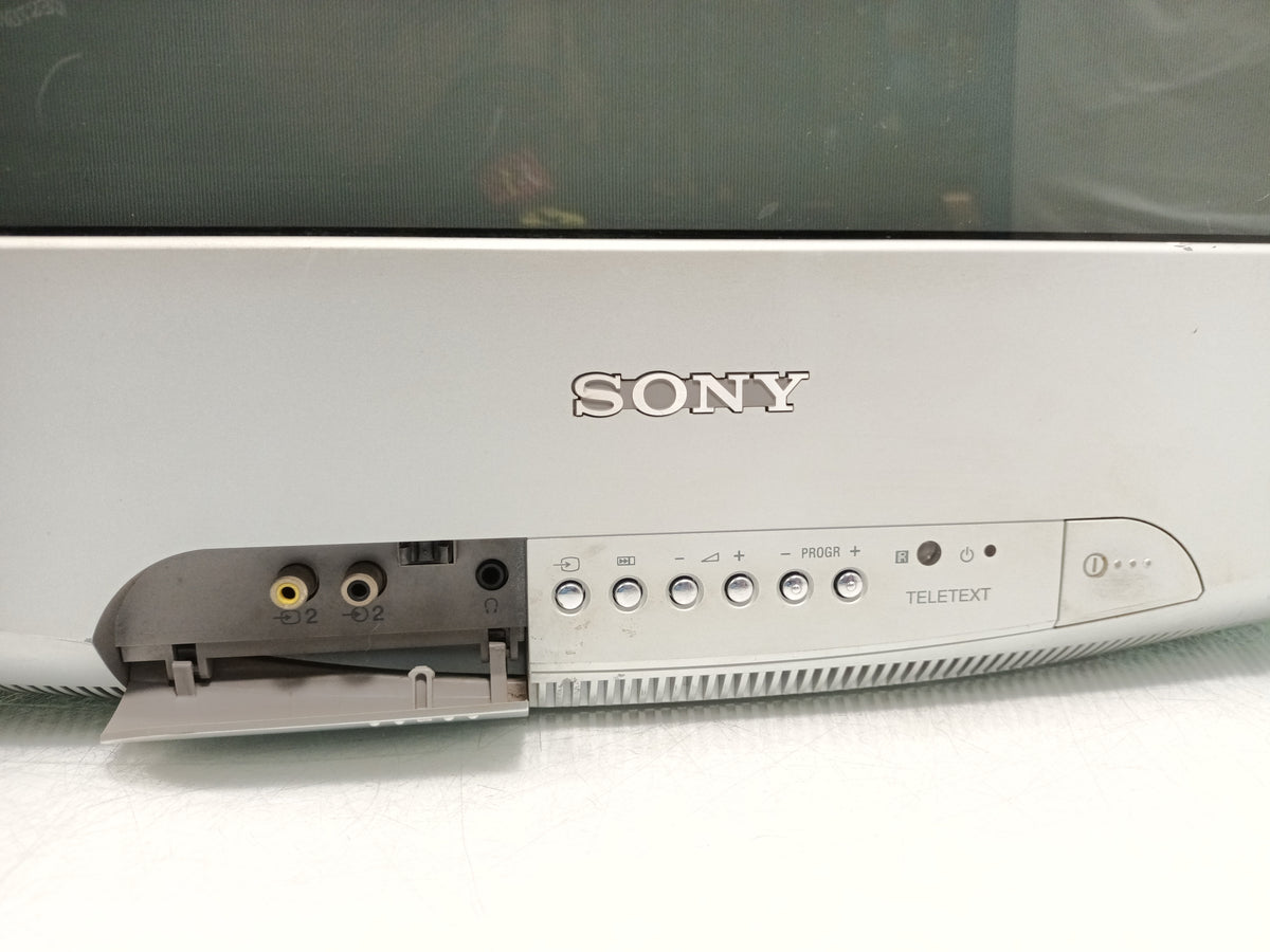 Sony Trinitron KV-21LT1U 21 in Colour SCART CRT TV - With Remote