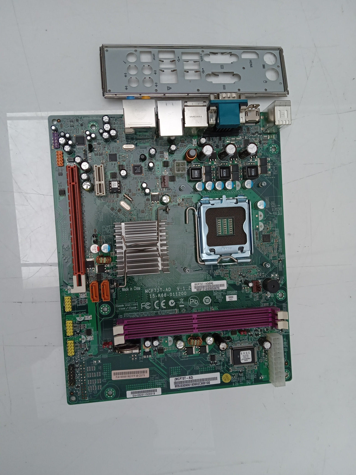 Acer Aspire X1700 Socket LGA775 Motherboard With I/O Shield MCP73T-AD