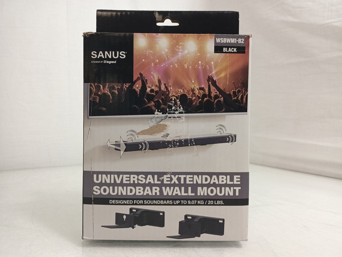 Sanus Universal Extendable Soundbar Wall Mount WSBWM1-B2
