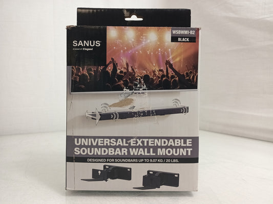 Sanus Universal Extendable Soundbar Wall Mount WSBWM1-B2