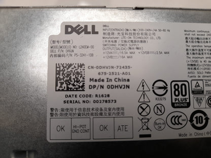 Dell OptiPlex 3040 5040 SFF 240W Power Supply Unit 0DHVJN DHVJN