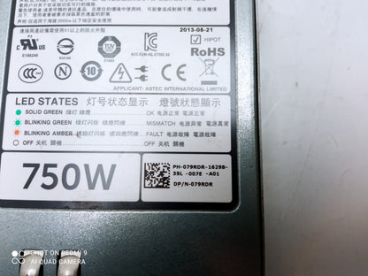 Dell PowerEdge R520 R720 750W Power Supply Unit 079RDR 79RDR