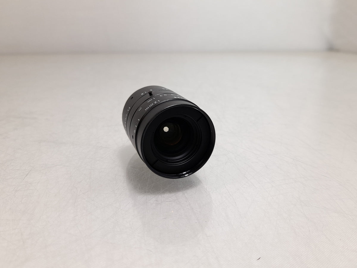 Ricoh FL-CC1218-5MX 2/3" 12mm F1.8 Manual Iris C-Mount Lens, Low Distortion, High Contrast, 5 Megapixel Rated