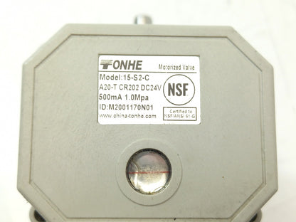 Tonhe Stainless Steel Motorized Ball Valve 15-S2-C A20-T CR202 DC24V