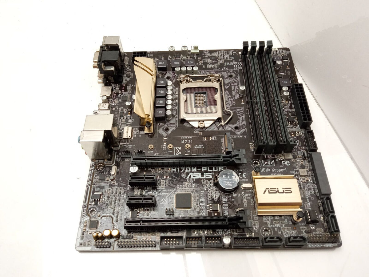 ASUS H170M-PLUS Socket LGA1151 DDR4 MicroATX Motherboard 