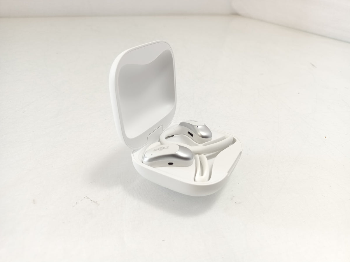 Shokz OpenFit Air White Wireless Bluetooth Earphones - With Case