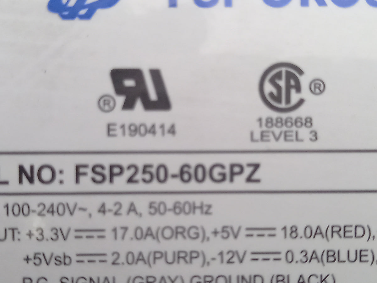 FSP Group FSP250-60GPZ 250W Power Supply Unit