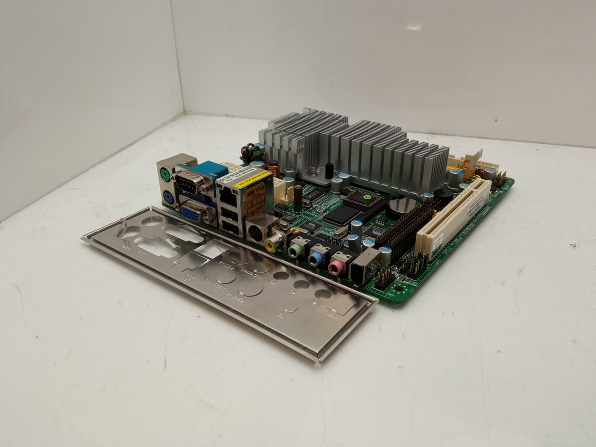 Jetway 7F2WE1G2E-OPB-LV 1.2Ghz CPU DDR2 Mini ITX Motherboard with I/O shield 
