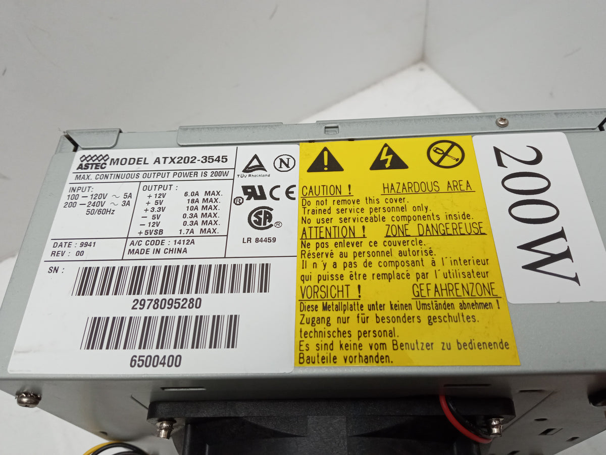 Astec ATX202-3545 200W Gateway Desktop Power Supply Unit