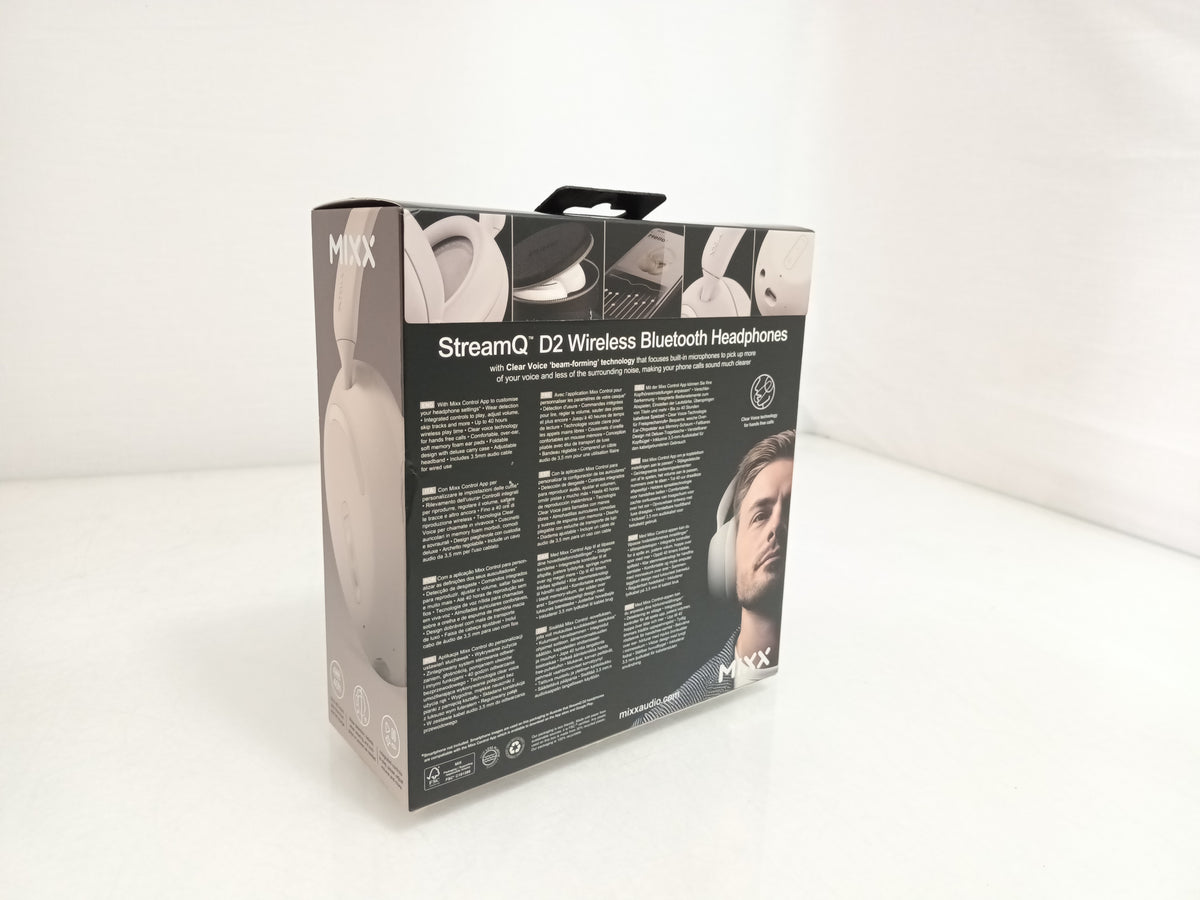 MIXX StreamQ D2 Wireless Bluetooth Headphones - Sand