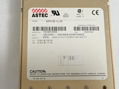 ASTEC MP6-3E-1L-00 600W Modular AC-DC Switching Power Supply