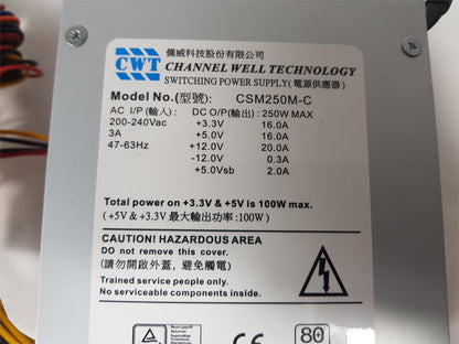 Channel Wells CSM250M-C 250W Power Supply Unit
