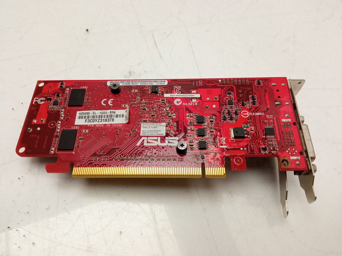 ASUS  Radeon HD 5450 1GB Low Profile Video Graphics Card HD5450-SL-1GD3-BRK