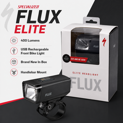 Specalized FLUX ELITE LED USB Rechargeable Cycling Headlight 400 Lumens