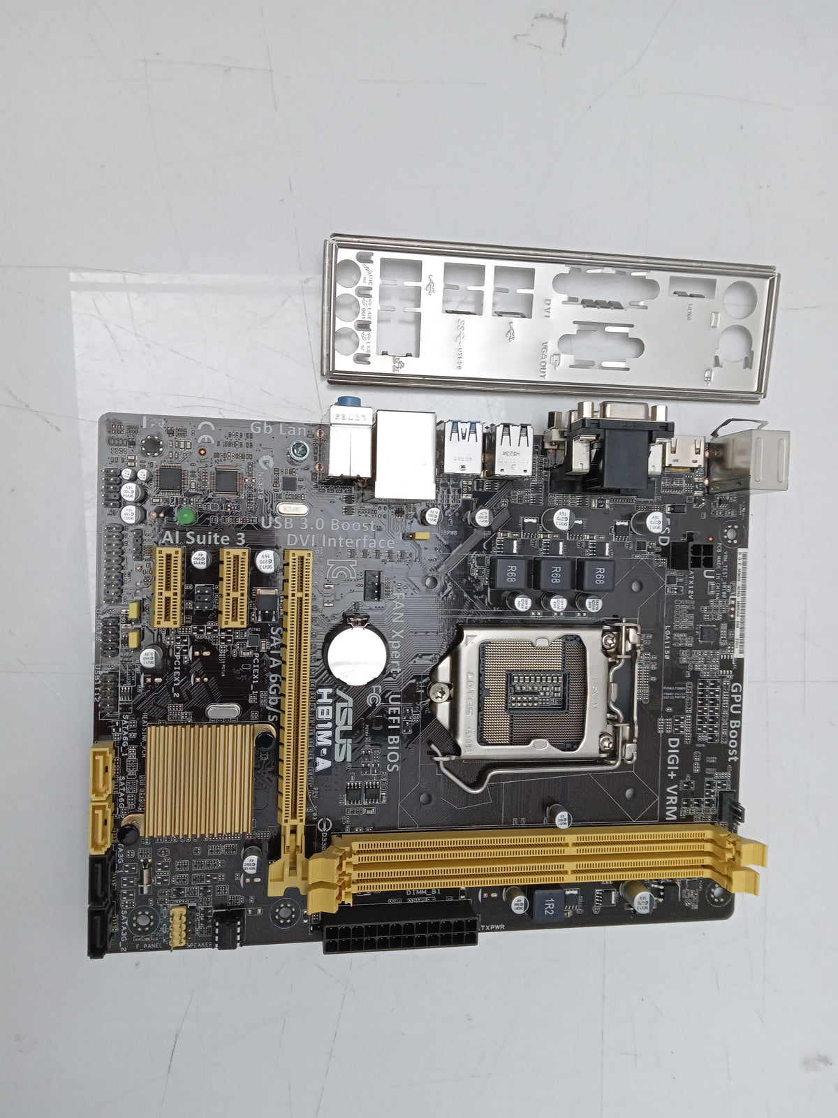 ASUS H81M-A Socket LGA1150 DDR3 PCI-E Micro ATX Motherboard With I/O Shield