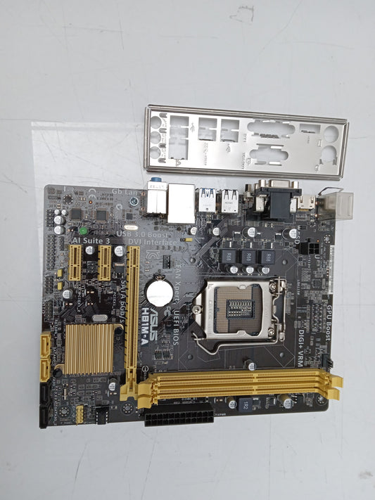 ASUS H81M-A Socket LGA1150 DDR3 PCI-E Micro ATX Motherboard With I/O Shield