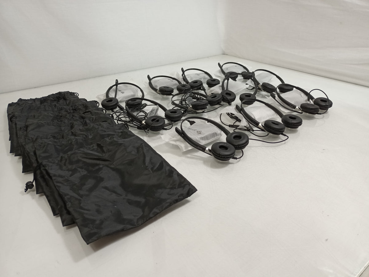 Job Lot x11 Sennheiser SC 665 Black USB Headset