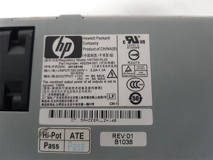 HP Storage Works 1U 136W Server Power Supply 492254-001 HSTNS-PL05