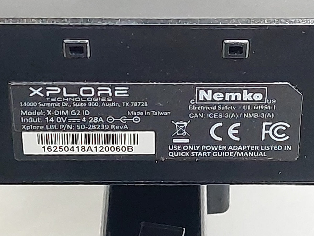Zebra XPLORE X-DIM G2 ID Industrial Tablet Dock