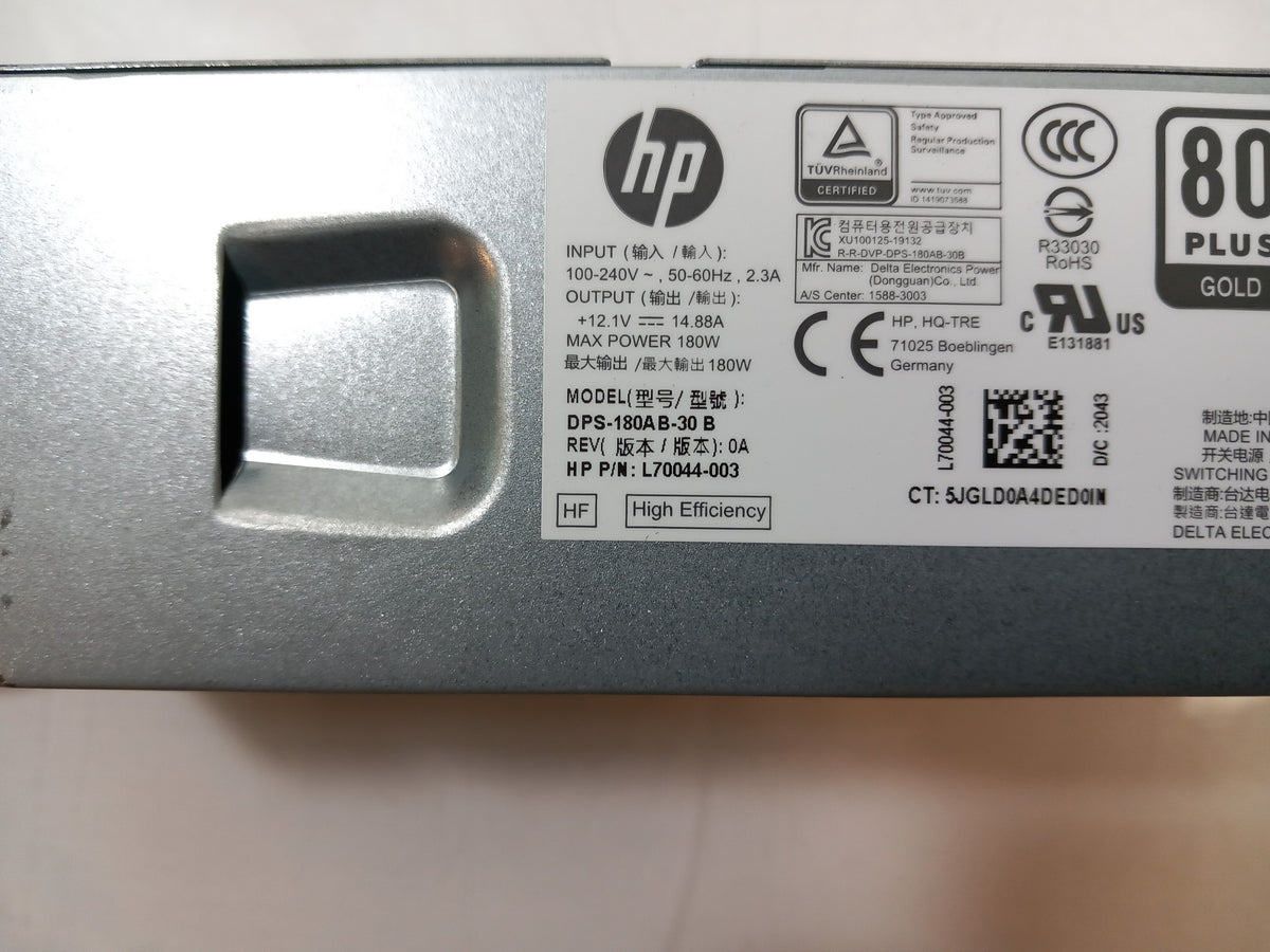 HP Prodesk 400 G5 180W SFF Power Supply Unit L70044-003