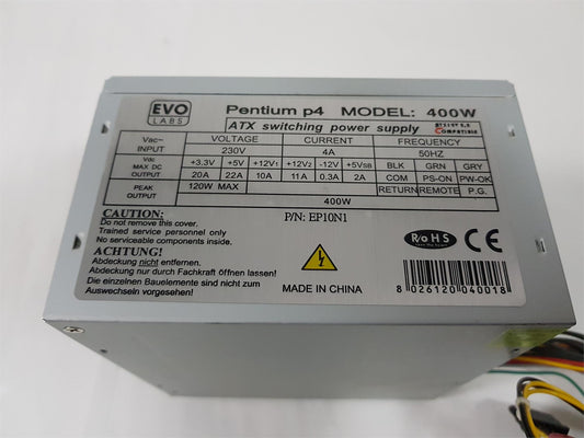 Evo Labs 400W Desktop PSU ATX Power Supply Unit EP10N1