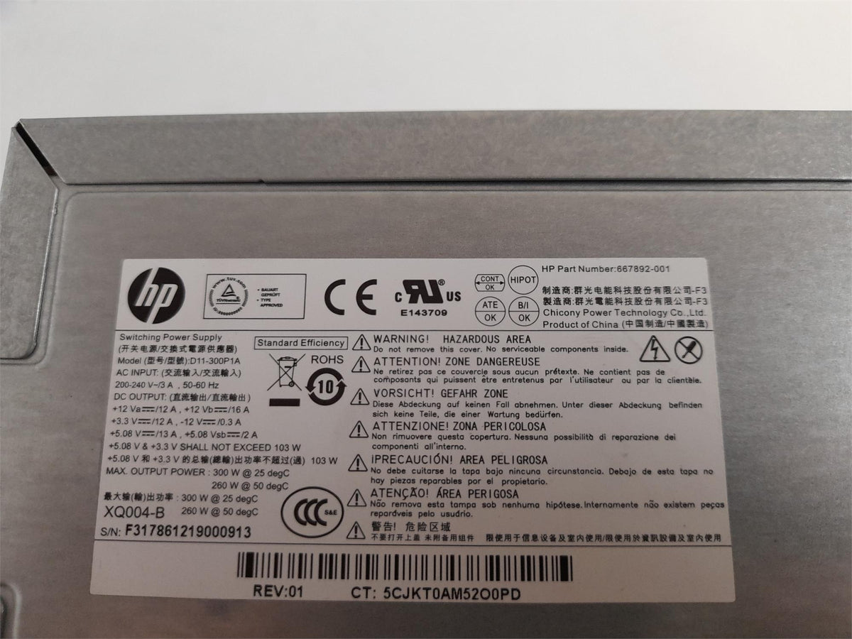HP Pavilion P6 300W Power Supply Unit 667892-001 715184-001